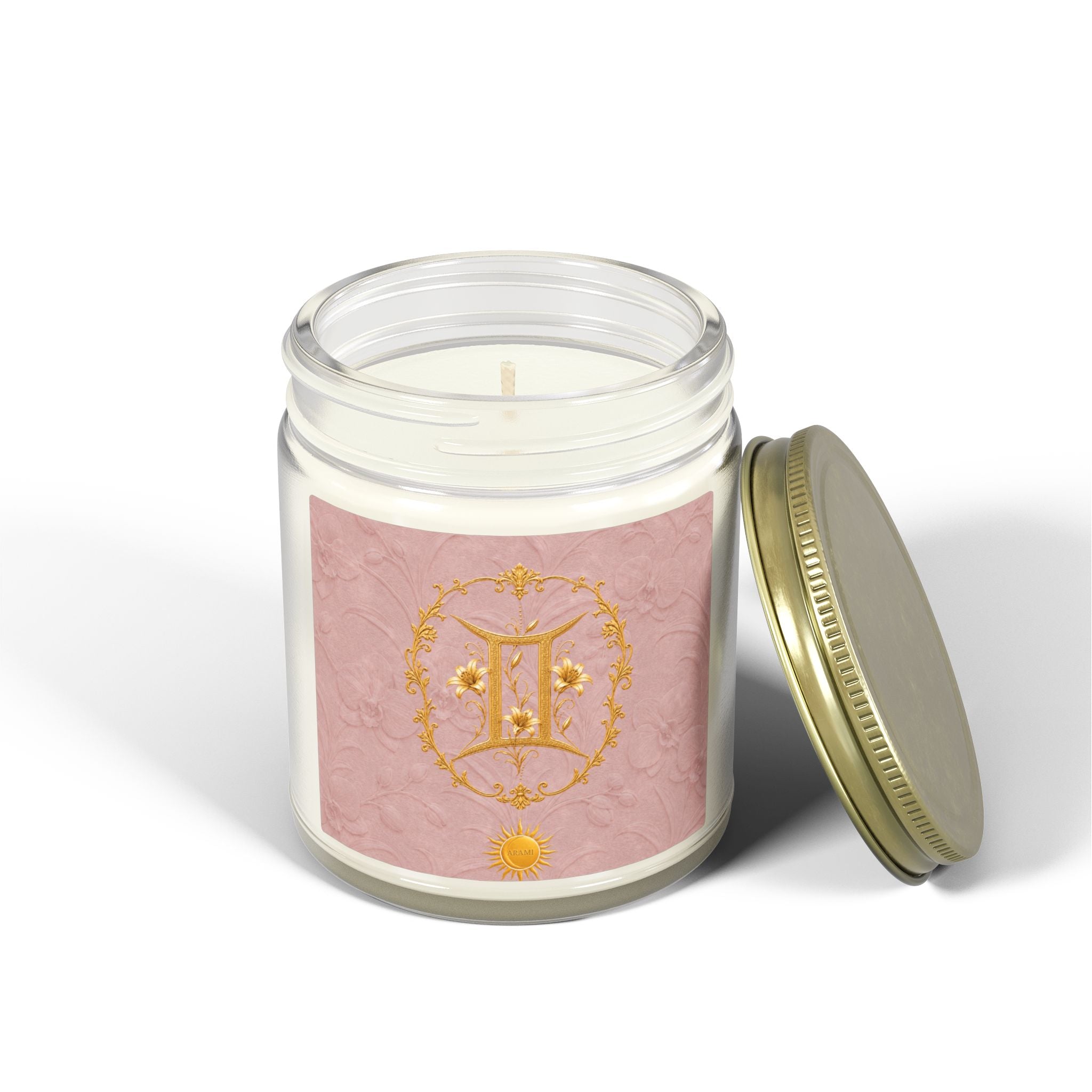 Gemini Emblem Candle | Coconut Wax Zodiac Candle