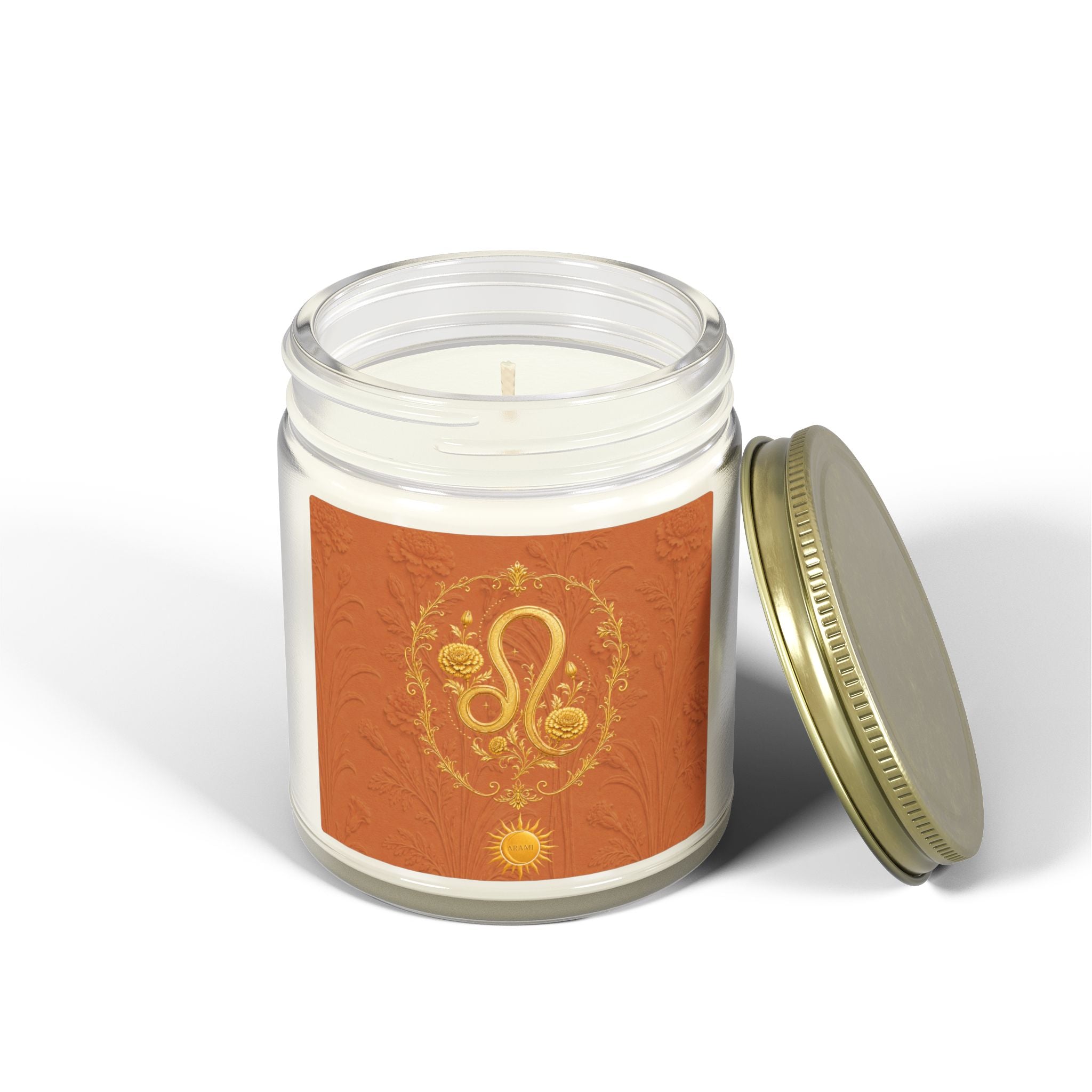 Leo Emblem Candle | Coconut Wax Zodiac Candle