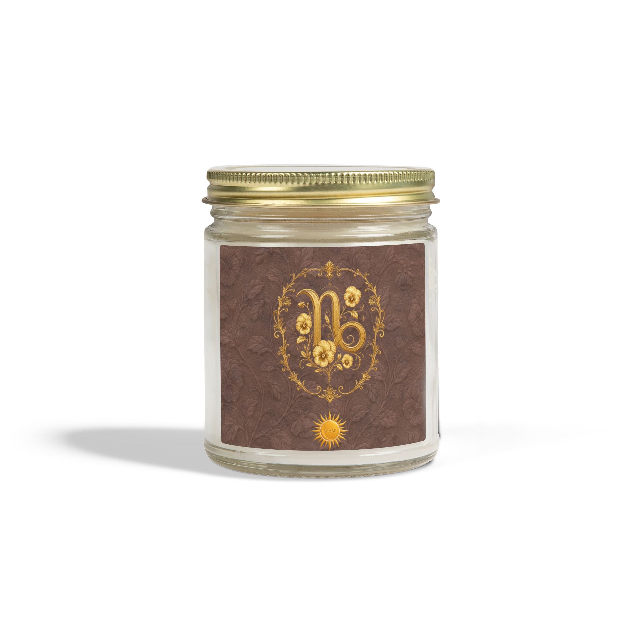 Capricorn Emblem Candle | Coconut Wax Zodiac Candle